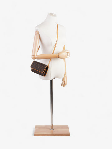 Louis Vuitton Pochette Twin Monogram Coated Canvas GM