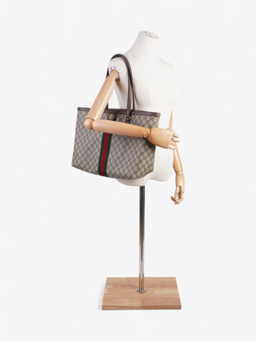 Gucci Ophidia CS Tote CS Supreme / Green / Red Canvas Medium