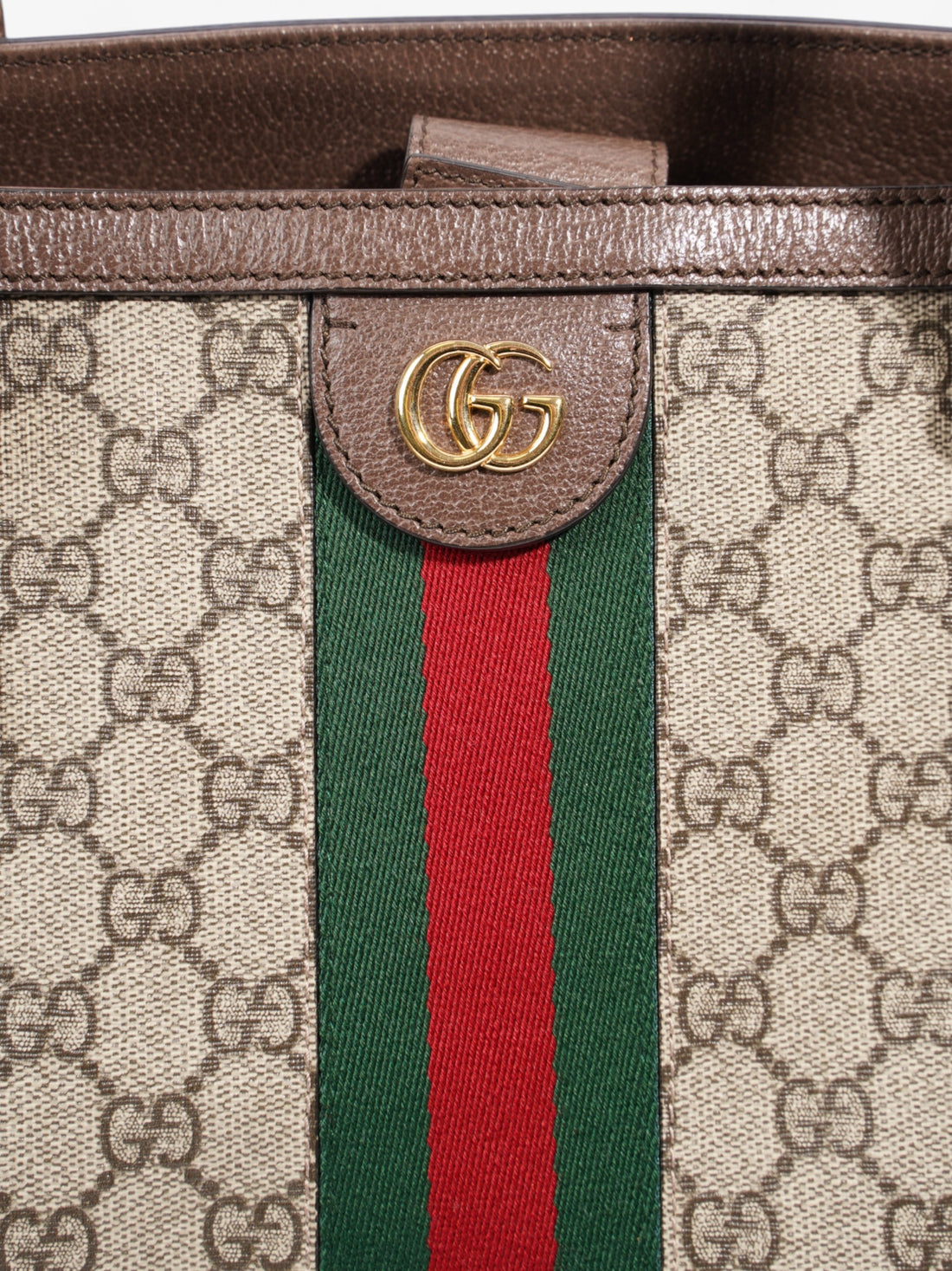 Gucci Ophidia CS Tote CS Supreme / Green / Red Canvas Medium