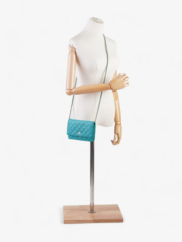 Chanel WOC Turquoise  Lambskin Leather