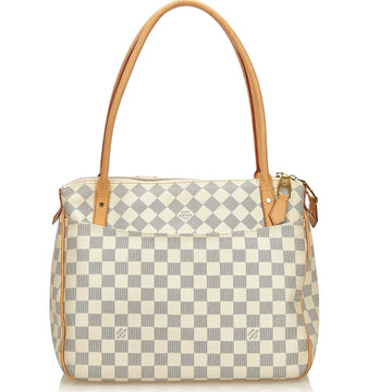 Louis Vuitto Figheri PM Damier Azur Canvas Bag