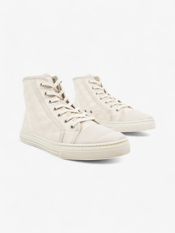 Gucci CS High-Top Sneakers Beige  Canvas EU 38.5 UK 5.5