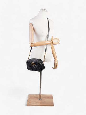 Gucci CS Marmont Black Matelasse Leather Small