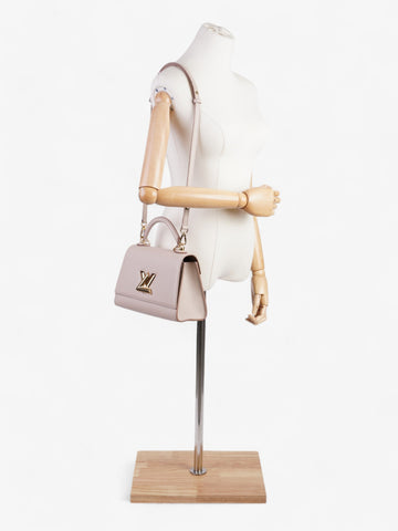 Louis Vuitton Twist Top Handle Greige Lambskin Leather PM