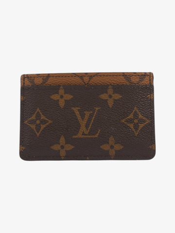 Louis Vuitton Card holder Brown / Monogram Coated Canvas