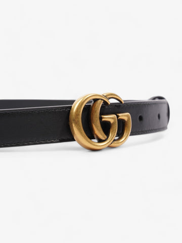 Gucci CS Marmont Thin Belt Black Leather 95cm / 38"
