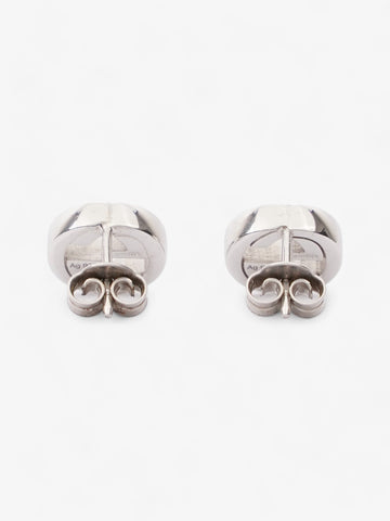 Gucci Interlocking Earrings Silver Silver Sterling
