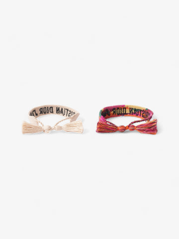 Christian Dior J'Adior Friendship Bracelet Set Multicoloured Cotton