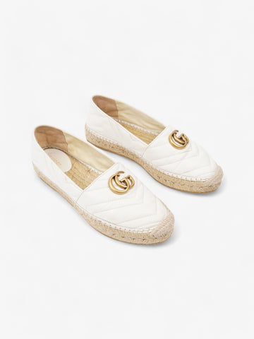 Gucci CS Marmont espadrilles White  Leather EU 38 UK 5