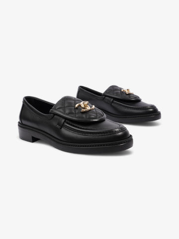 Chanel Quilted CC Turnlock Black Leather EU 37.5 UK 4.5