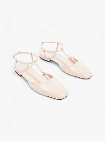 Gucci CS Slingback Pumps  Nude Patent Leather EU 37 UK 4