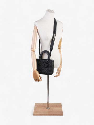 Christian Dior Lady Dior MyABCDior Bag Ultramatte Black Calfskin Leather Small