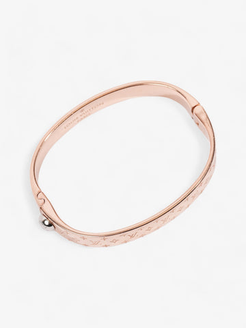 Louis Vuitton Nanogram Bracelet Rose Gold / Silver Brass Small