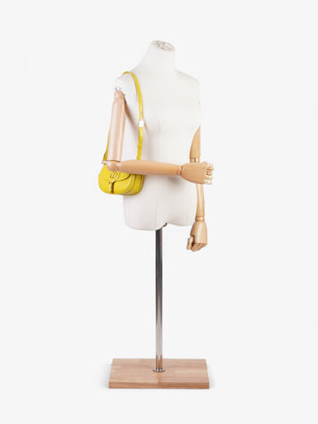 Christian Dior Bobby East West Yellow Calfskin Leather