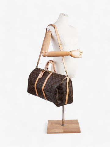 Louis Vuitton Keepall Bandouliere Monogram Coated Canvas 50