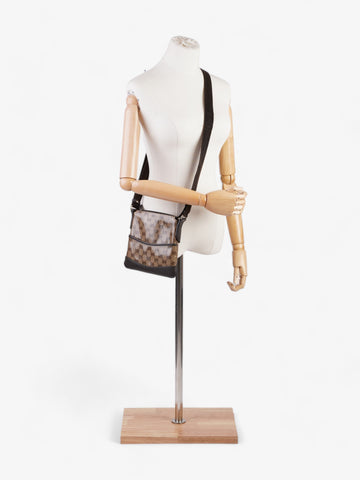 Gucci Small Messenger Beige And Ebony CS Supreme PVC
