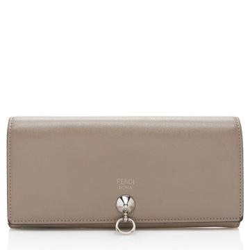 Fendi Calfskin By The Way Continental Wallet (SHF-17993)