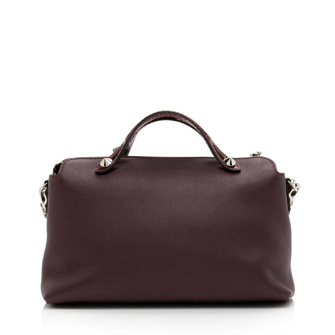 Fendi Calfskin Python By The Way Small Boston Bag (SHF-yJjZI0)
