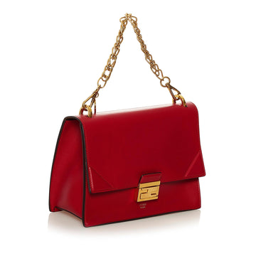 Fendi Kan U Leather Satchel (SHG-35049)