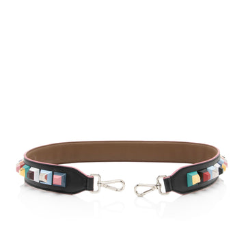 Fendi Studded Leather Strap You Shoulder Strap