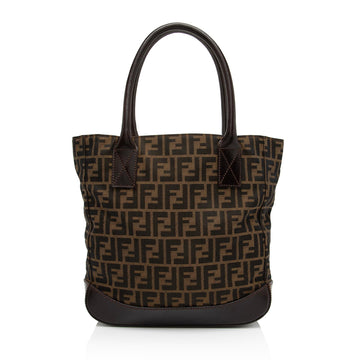 Fendi Vintage Zucca Calfskin Large Tote (SHF-PQx5or)