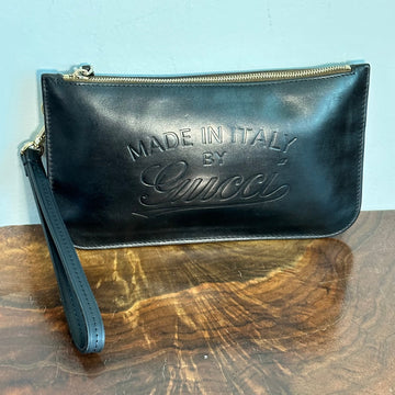 The Junco Wristlet -CS Leather Gucci in Black