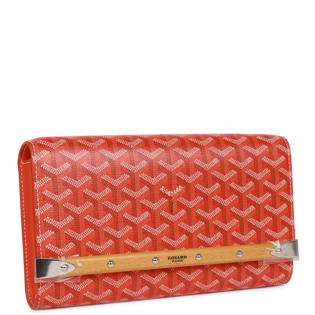 Goyard Goyardine Orange Monte Carlo PM Clutch/Shoulder Bag Silver Hardware