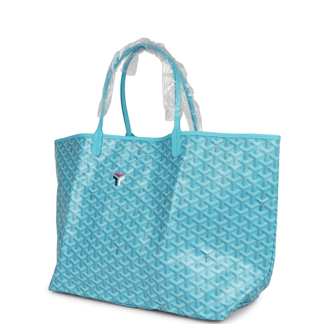 Goyard Goyardine Turquoise St. Louis GM Tote Bag & Balise Towel Palladium Hardware
