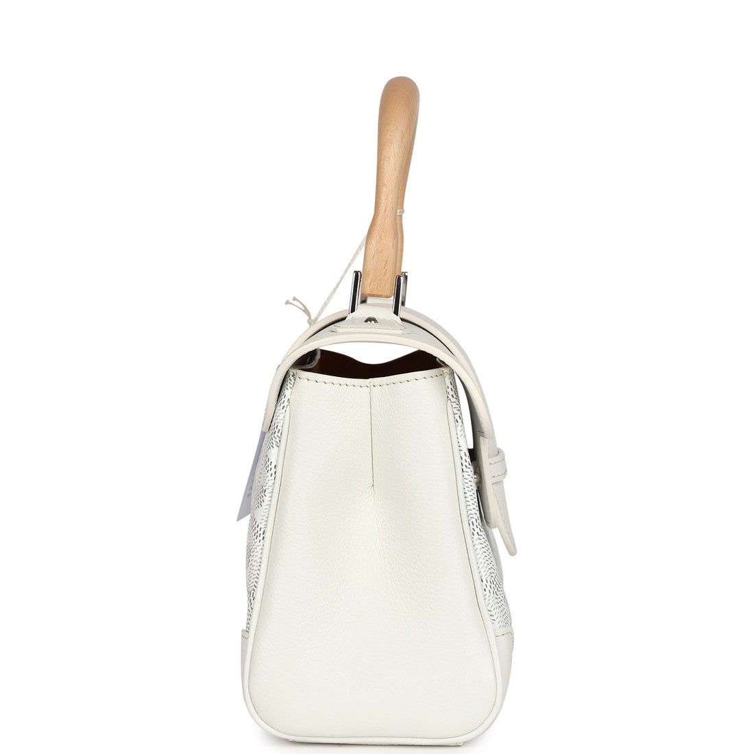 Goyard Saigon Souple Mini Bag White Goyardine Canvas Palladium Hardware
