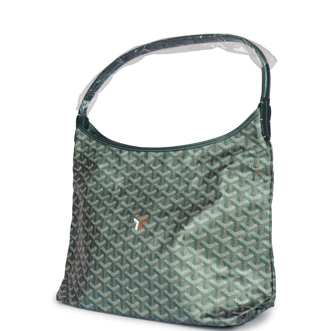Goyard Goyardine Pearly Green Boheme PM Hobo Bag Palladium Hardware