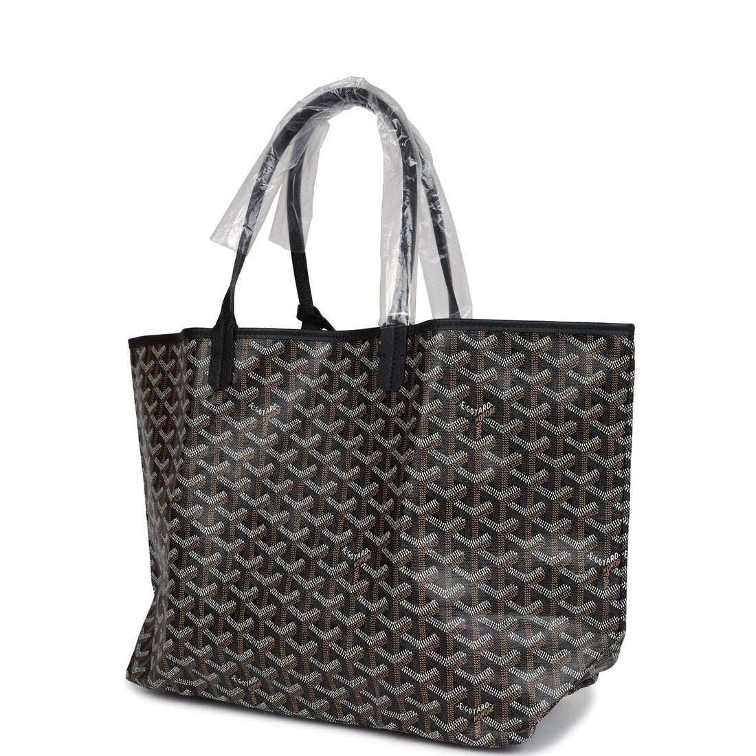Goyard Goyardine Black St. Louis PM Tote Bag Palladium Hardware