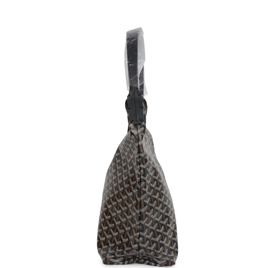 Goyard Goyardine Black Boheme Hobo Bag Palladium Hardware