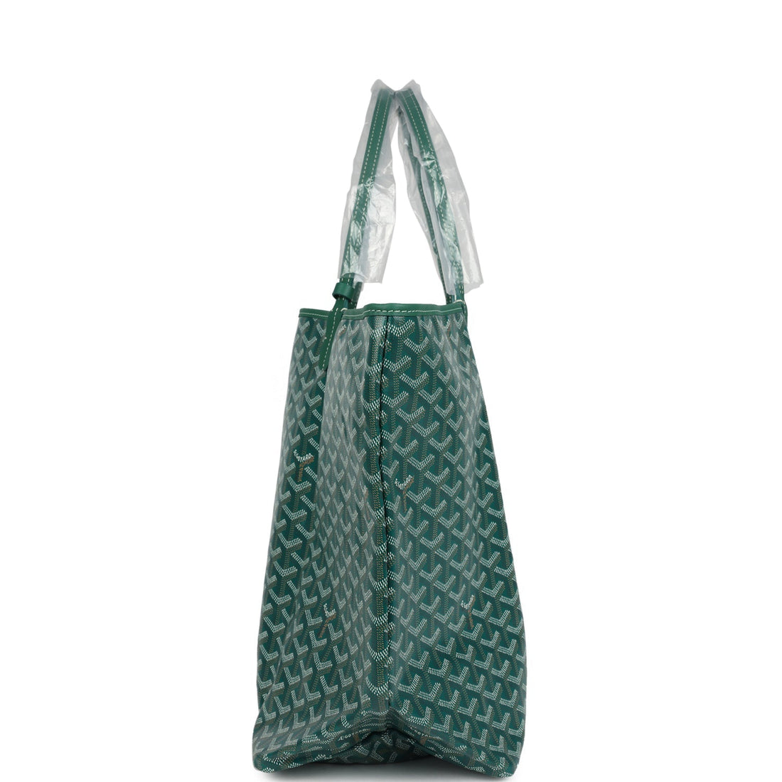 Goyard Goyardine Green St. Louis GM Tote Bag Palladium Hardware