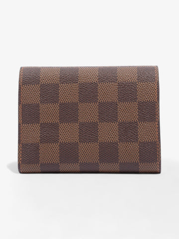 Louis Vuitton Victorine Wallet Damier Ebene / Red Coated Canvas