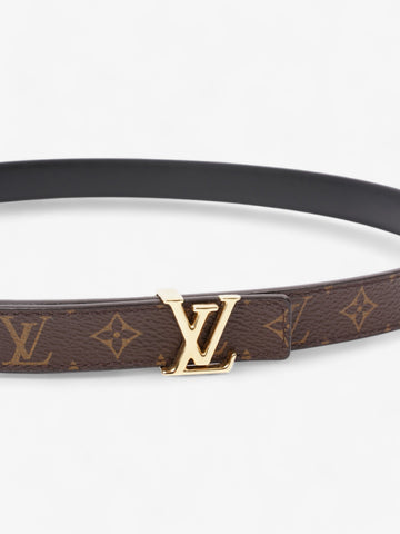 Louis Vuitton LV Initiales Reversible Belt Monogram / Black / Gold Canvas 85cm / 34"