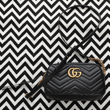 Gucci Small Black CS Marmont Shoulder Bag