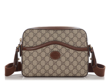 Gucci Brown CS Supreme Messenger Bag