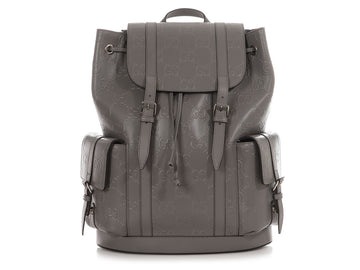 Gucci Medium Gray Jumbo CS Backpack