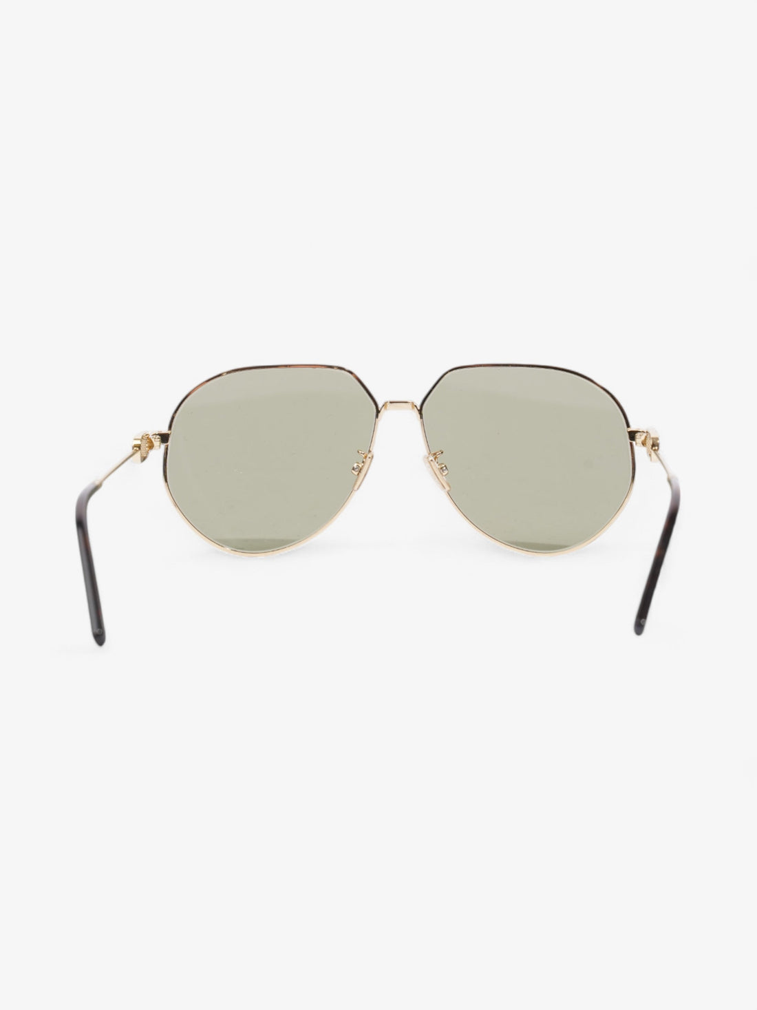 Christian Dior CD Link Sunglasses Gold Acetate 145mm