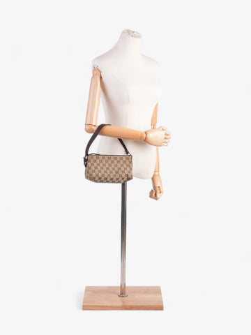 Gucci CS Pochette CS Supreme / Brown Coated Canvas