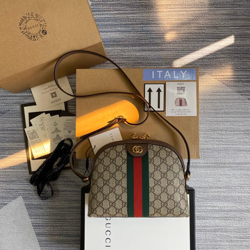 Ophidia VS Shell bag 499621 Brown retro canvas