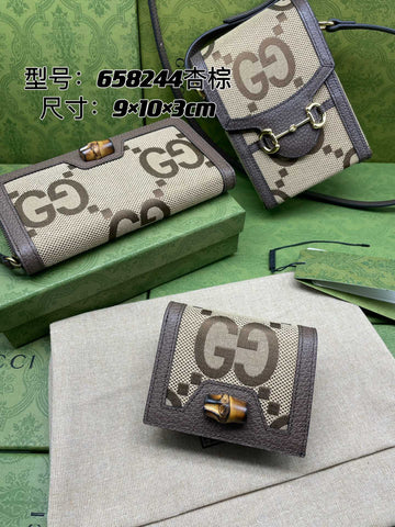 VS Bamboo wallet card bag browm FREE SHIPPING