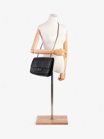 Chanel 2.55 Reissue Black Aged Calfskin Leather Maxi