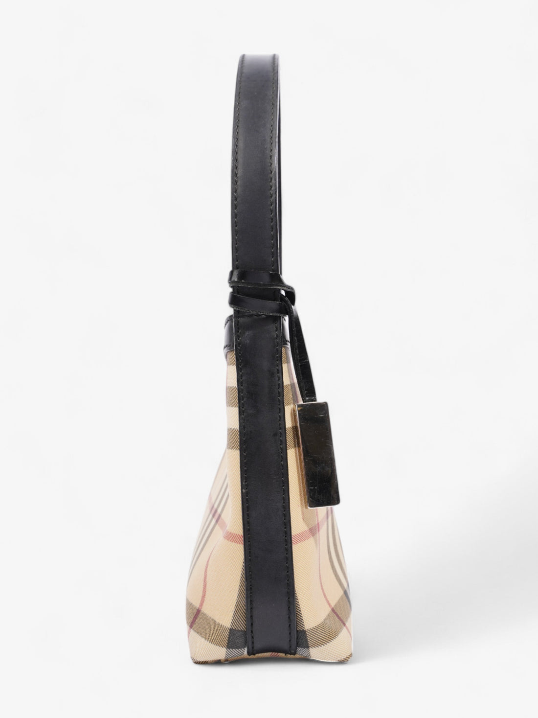 Burberry Check Shoulder Bag Nova Check / Black Coated Canvas