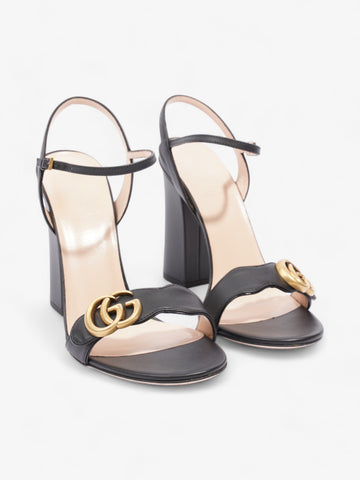 Gucci CS Sandal 90mm Black / Gold Leather EU 40 UK 7