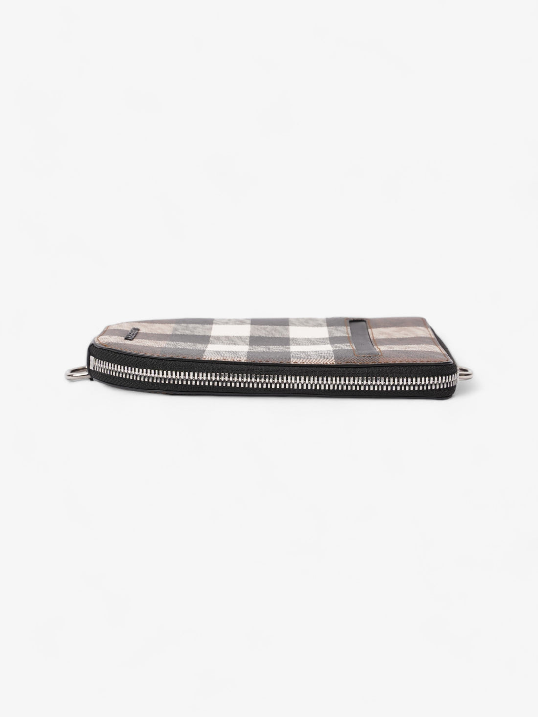 Burberry Phone Case Crossbody Dark Birch Brown Coated Canvas
