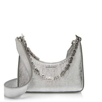 Givenchy Metallic Calfskin Moon Cut Out Mini G Cube Chain Bag (SHF-cJqTKf)