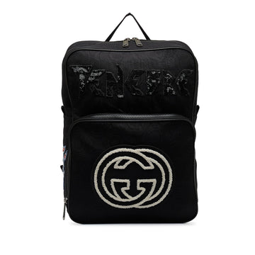Gucci 80's Patch Tenebre GG Nylon Backpack (SHG-fOclzO)
