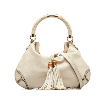 Gucci Bamboo Indy Leather Satchel (SHG-ECCzz0)