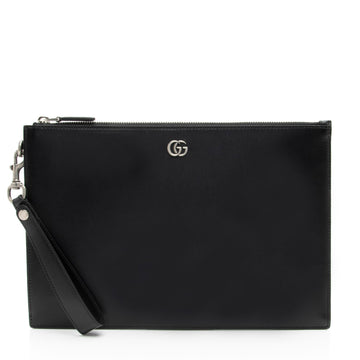 Gucci Calfskin GG Marmont Zip Pouch